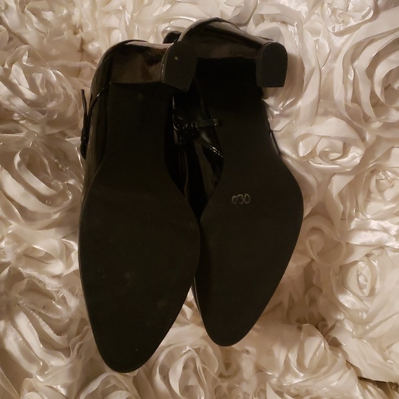 Black Patent Impo Ankle Boots - Picture 5 of 9